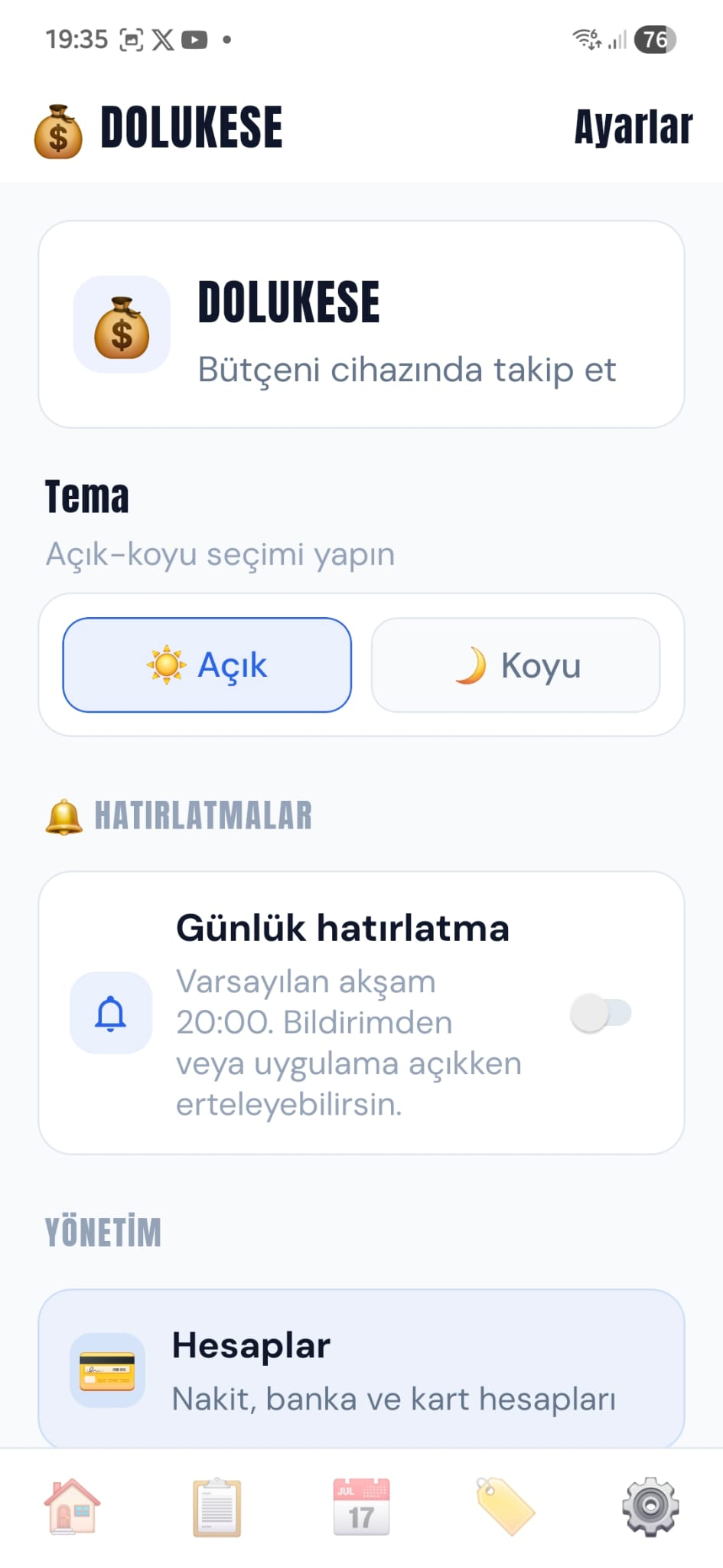 Ayarlar